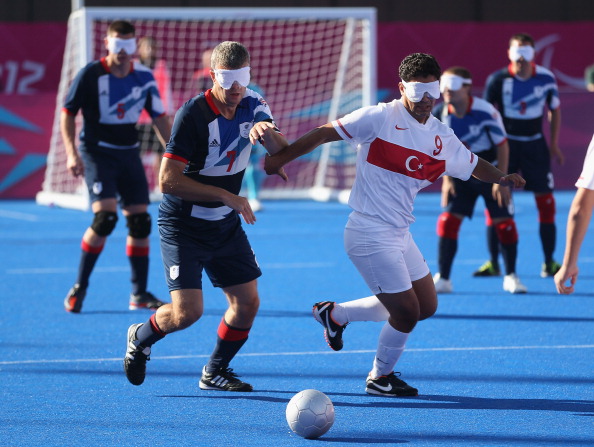 The British blind football squad's funding crisis has put its participation at the Rio 2016 Paralympics in jeopardy ©Getty Images