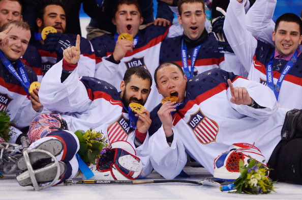 The US men's ice sledge hockey team became the first team to win back-to-back titles at the Paralympic Games ©Getty Images