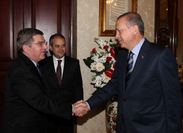 Thomas Bach met with Turkish Prime Minister Recep Tayyip Erdogan following the Convention ©Anadolu Agency/Getty Images