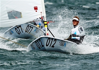 Tom Burton will be one of the sailors looking to win two successive World Cup events in France next week ©Getty Images 