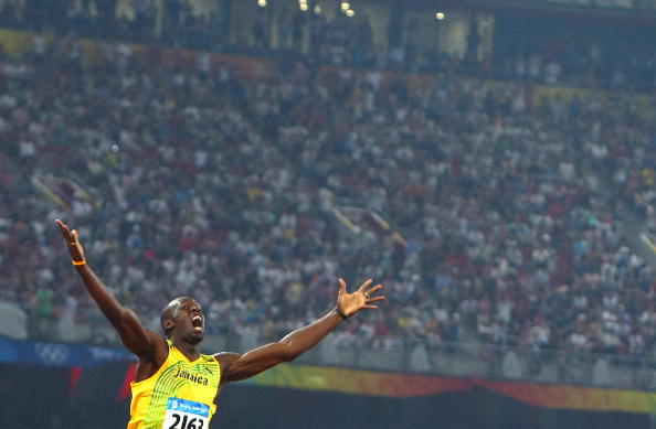 Usain Bolt will return to the Bird's Nest in Beijing next year, the scene of his maiden Olympic outing in 2008 ©AFP/Getty Images