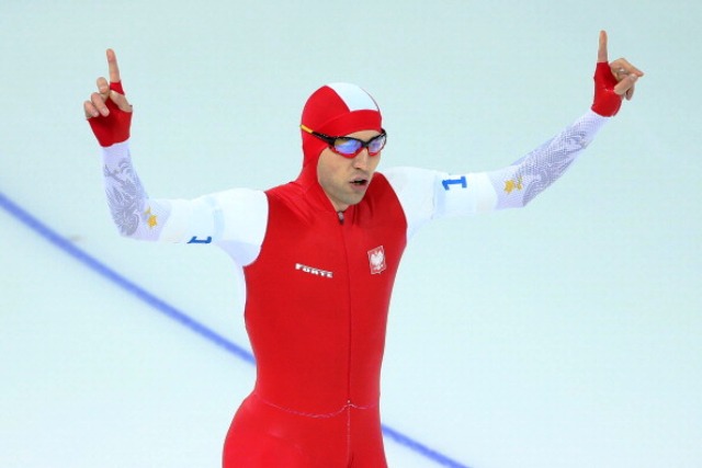 Zbigniew Bródka won speed skating gold and bronze at Sochi 2014 ©Getty Images
