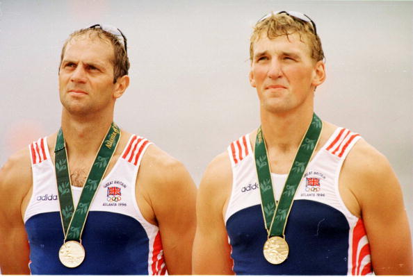 Steve Redgrave (left) and Matthew Pinsent, winners of the rowing coxless pairs, were Britain's only gold medallists at the 1996 Atlanta Olympics ©AllSport/Getty Images