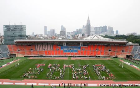 A ceremony was held at the National Stadium in Tokyo today to commemorate the venues 56-year history before it is reconstructed ahead of Tokyo 2020 ©Tokyo 2020