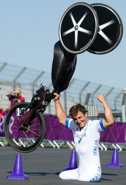 Alex Zanardi won three medals at the London 2012 Paralympic Games including two gold ©Getty Images