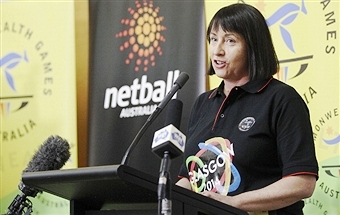 Australian netball coach Lisa Alexander announces the team for the Glasgow 2014 Commonwealth Games in Canberra ©Getty Images 