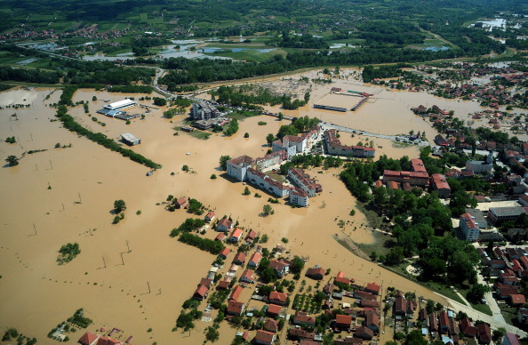 Bosnia and Herzegovina, Serbia and Croatia have been plunged into a humanitarian crisis following the floods earlier this month ©AFP/Getty Images