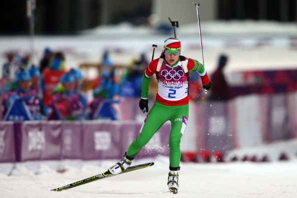 Darya Domracheva secured three gold medals at Sochi 2014 ©Getty Images