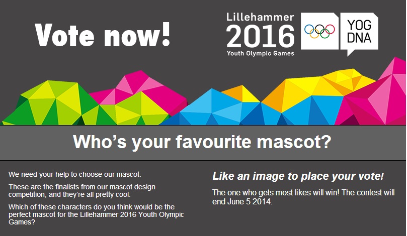 Details on how choices can be made are outlined on the Lillehammer 2016 Facebook page ©Facebook