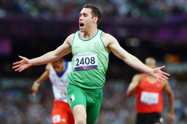 Double Paralympic champion sprinter Jason Smyth will only be able to defend his 100m title in Rio ©AFP/Getty Images