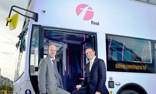 First Bus has been announced as the official provider of bus services for the Glasgow 2014 Commonwealth Games ©Glasgow 2014