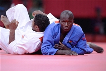 Ghana's Emmanuel Nartey is aiming to become the first African judoka to medal at a Commonwealth Games ©AFP/Getty Images