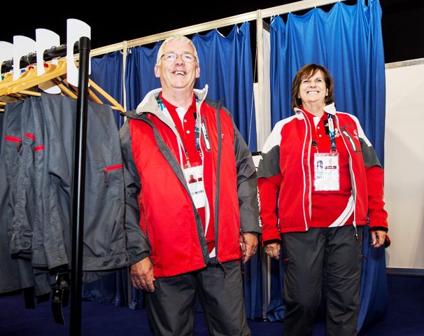 Glasgow 2014 volunteers have already begun dishing out uniform and accreditation at the Kelvin Hall today ©Glasgow 2014