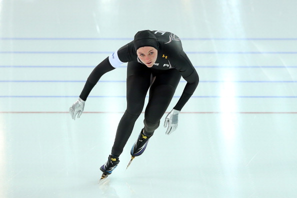 Heather Richardson was the best US performer in long track speed skating in Sochi, but she only managed two seventh-place finishes ©Getty Images