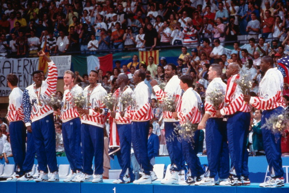 If National Basketball Association players can take part in the Olympics, as they did for the first time in Barcelona 1992, it will prove hard to stop professional boxers competing at the Olympics ©NBAE/Getty Images
