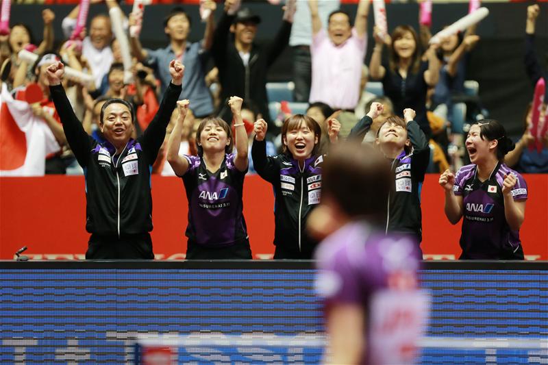 It took Japan's women more than four hours and 23 games to overcome a resilient Dutch squad in the ITTF World Team Championships quarterfinals in Japan ©ITTF
