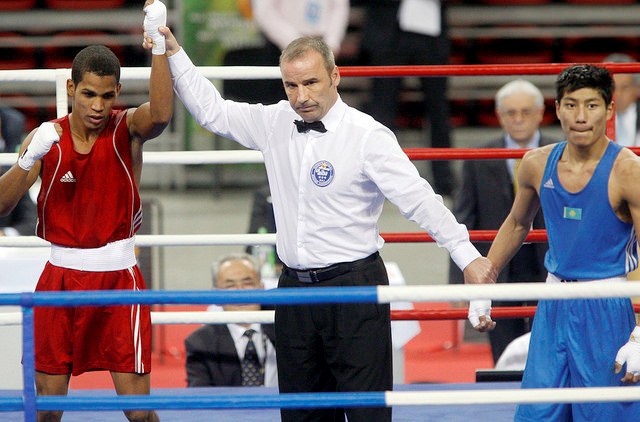 Javier Ibanez Diaz was one of two Cubans to lift world titles at the AIBA Youth Boxing World Championships ©AIBA