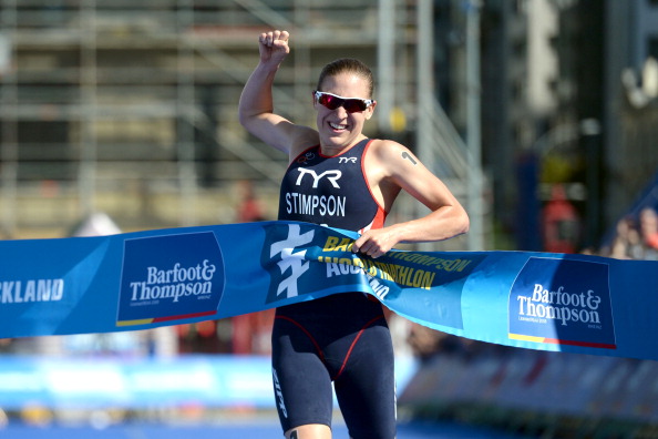 Jodie Stimpson winning in Auckland earlier this year ©Getty Images