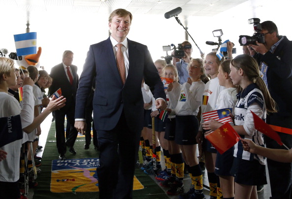 King Willem-Alexander was in attendance at the Opening Ceremony of the Rabobank Hockey World Cup 2014 in The Hague ©AFP/Getty Images