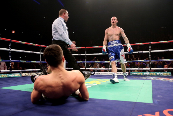 Knocked down in the first round, Carl Froch's ego was pricked as he went on to win his controversial bout with George Groves in November ©Getty Images