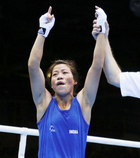 Kom won India's only boxing medal at London 2012 with her bronze in the flyweight division ©AFP/Getty Images