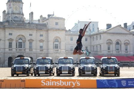 Greg Rutherford's training partner Jermaine Olason was also present in Horse Guards Parade this morning ©British Athletics