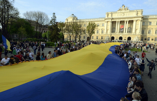 Lviv's bid is still being overshadowed by the ongoing political context as protests continues in Lviv as in the rest of Ukraine ©AFP/Getty Images