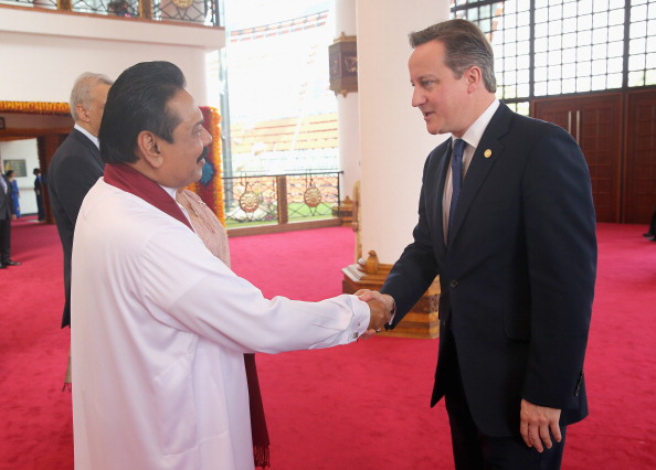 The possible presence of Mahinda Rajapaksa, pictured with British Prime Minister David Cameron last year, at Glasgow 2014 has provoked multiple concerns ©Getty Images