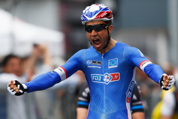 Nacer Bouhanni has won the seventh stage of the Giro D'Italia ©Velo/Getty Images