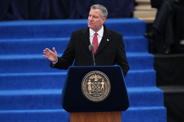 New York Mayor Bill de Blasio has withdrawn the city's potential bid for the 2024 Olympics and Paralympics ©Getty Images