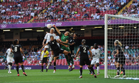 New Zealand's female football team in action during the London 2012 Olympic Games ©Getty Images
