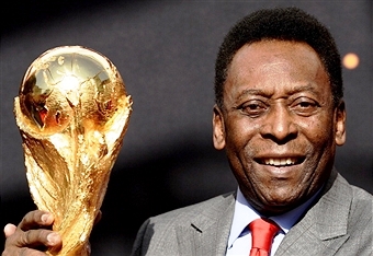 Pele has blasted preparations for the 2014 World Cup in Brazil which is due to get underway on June 12 ©AFP/Getty Images