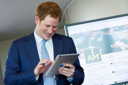 Prince Harry sent his first ever tweet when launching the Invictus Games ticket selling process today ©Invictus Games