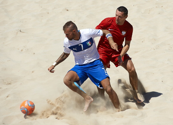 Qualification for beach soccer will take place at a series of events this summer ©Getty Images
