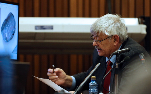 Retired forensics expert Tom Wolmarans testified for the defence on the latest day of the trial today ©AFP/Getty Images