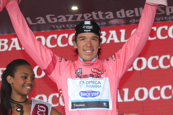 Rigoberto Urán has taken the overall lead in this year's Giro d'Italia as he rode to victory in the individual time trial to win the 13th stage of the Tour ©Getty Images
