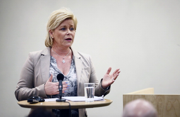 Siv Jensen's Progress Party has voted against an Oslo 2022 bid ©AFP/Getty Images
