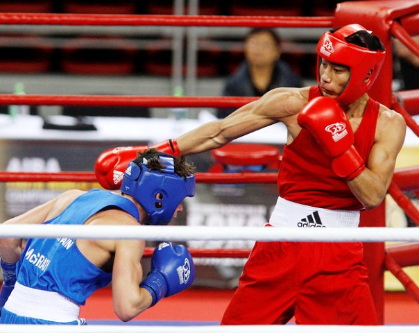Sultan Zaurbak was one of four Kazakhstan boxers to claim semi-final wins in Sofia today ©AIBA