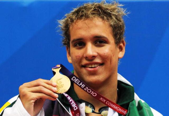 Swimmer Chad le Clos won one of 12 gold medals for South Africa at Delhi 2010 ©AFP/Getty Images