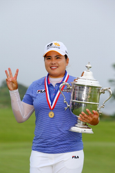 The 2013 US Women's Open was won by Inbee Park, marking the third consecutive time the trophy had been won by a South Korean golfer ©Getty Images