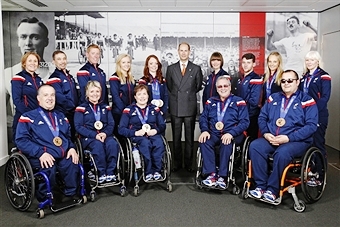 The Earl of Wessex hosted a special reception for ParalympicsGB athletes in London today ©Getty Images 