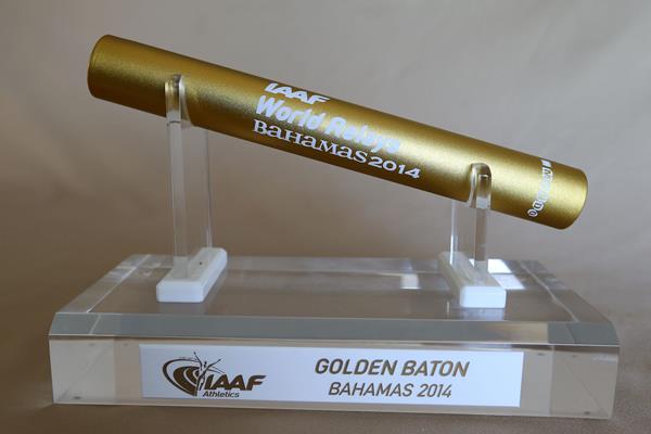 "The Golden Baton Nassau 2014" will be awarded to the overall best team at the inaugural IAAF World Relays ©Getty Images
