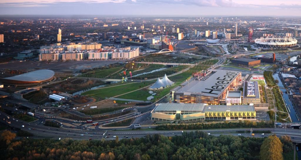 The development of a creative and digital cluster on Queen Elizabeth Olympic Park has been given the go ahead ©Here East