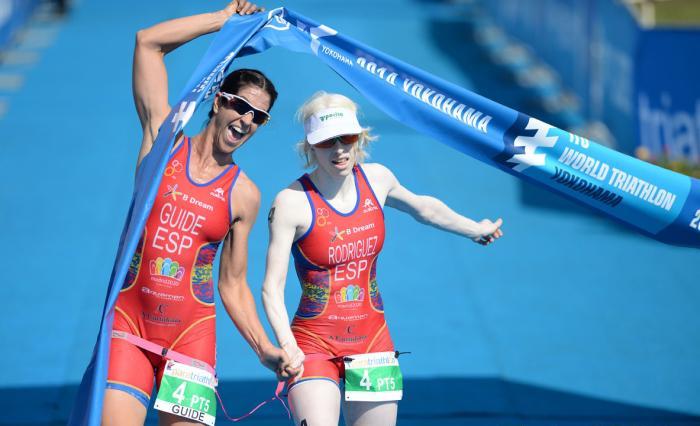 The inaugural ITU World Triathlon Series event for Para-triathletes saw success for Spaniard Susana Rodriquez as she took victory in the women's visually impaired competition ©ITU