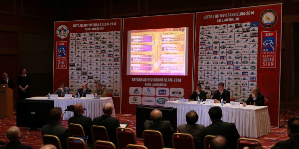 The official draw of the 2014 Baku Grand Slam took place today at the Park Inn Hotel ©International Judo Federation
