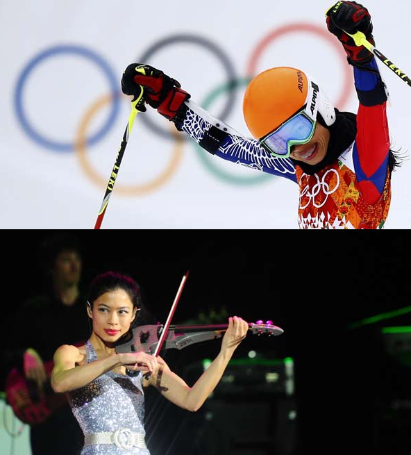 Vanessa Mae, one of the world's greatest violinists who competed for Thailand in Alpine skiing at Sochi 2014, is part of the workign group on culture ©Getty Images