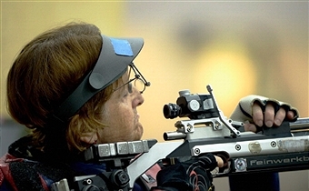 Veteran Deanna Coates of Britain rolled back the years with a fine display at the IPC Shooting World Cup in Szczecin ©Getty Images 