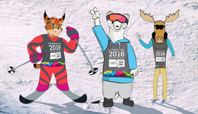 Voters have a choice between three potential mascots ©Lillehammer 2016