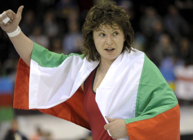 Wrestler Stanka Zlateva was one of only two Bulgarian athletes to win a medal at London 2012 ©AFP/Getty Images