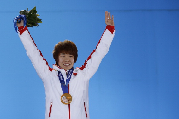 Zhou Yang claimed one of China's two short track speed skating gold medals at the Sochi 2014 Winter Olympics ©AFP/Getty Images